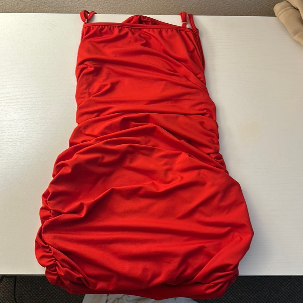 Red tight fitted, short dress size small